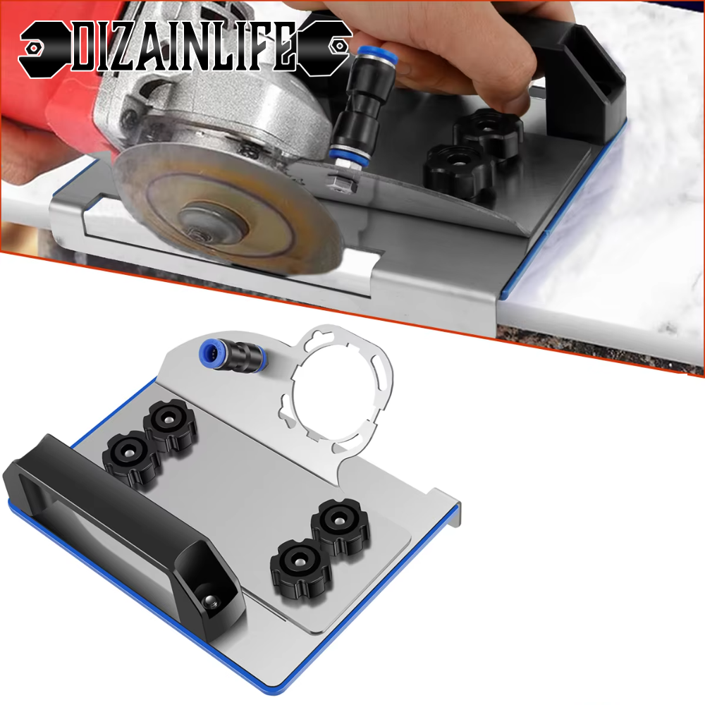 Metal Angle Grinder Stand for Tile 45°Chamfer Cutting Angle Grinder Attachment Portable Chamfered Bracket Dust Removal