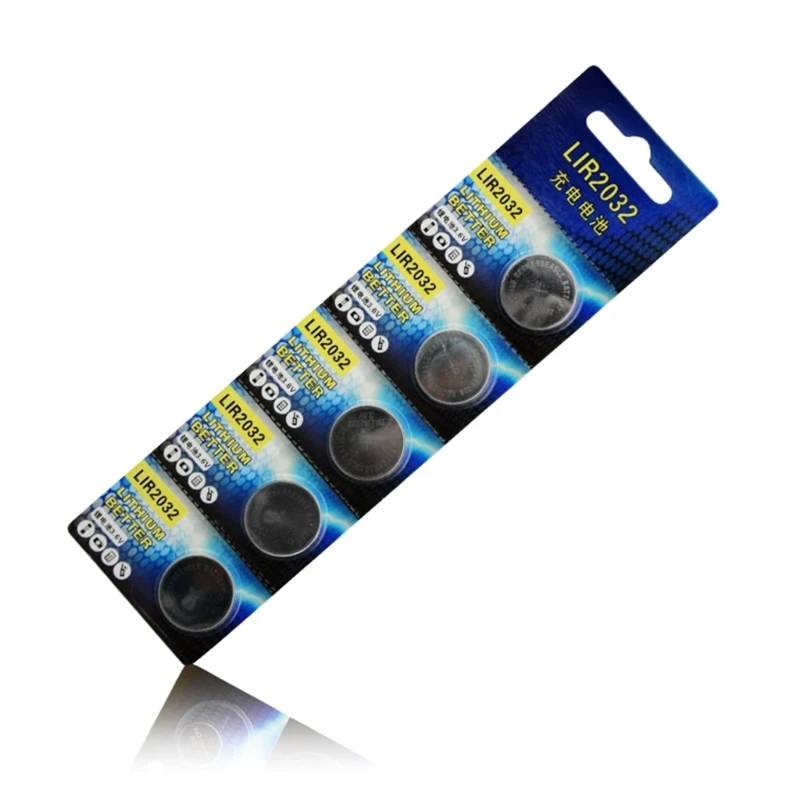 Pin sạc tiện lợi LIR2032 LIR 2032 3.6V 40mAh Pin đồng xu