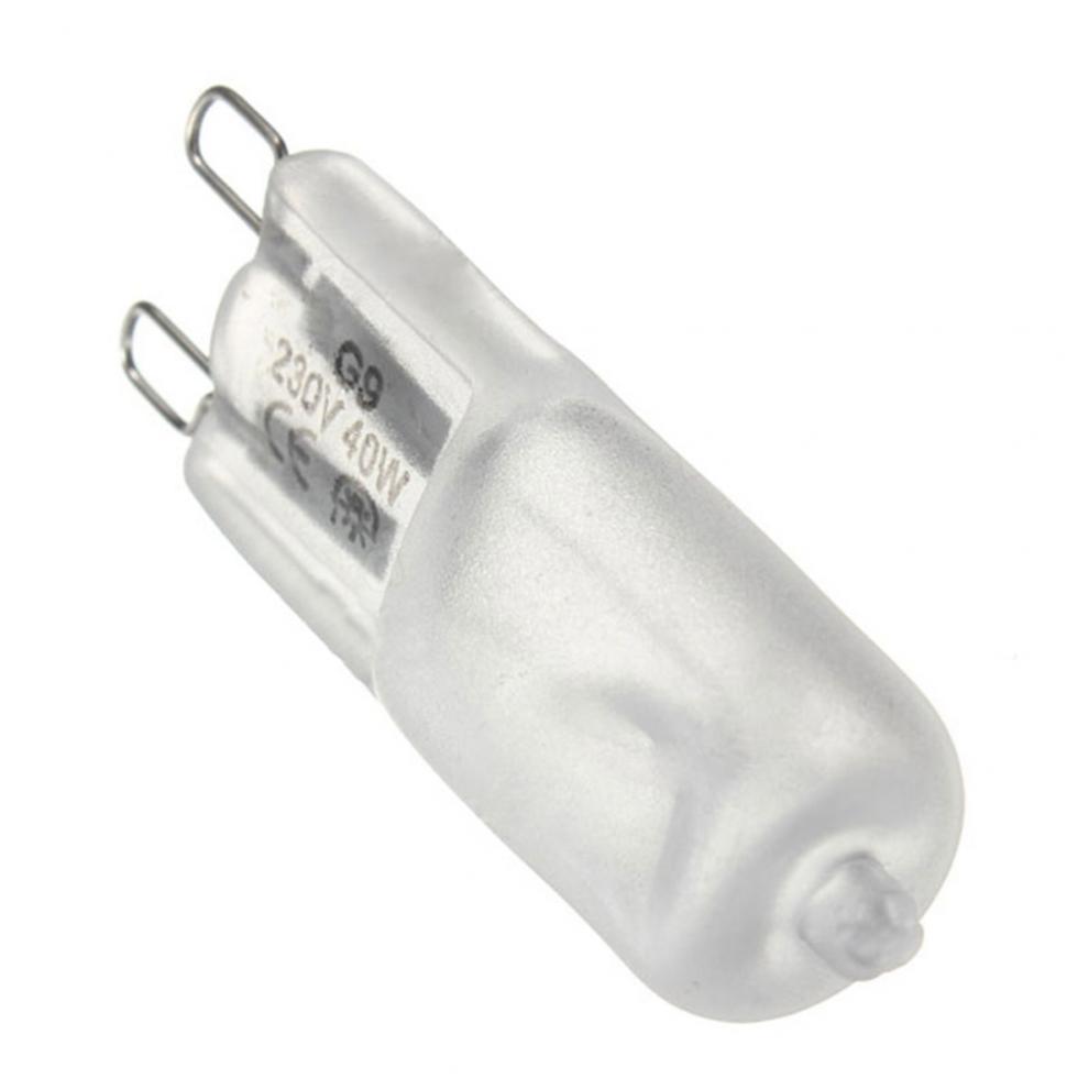 10pcs/lot G9 220-240V 40W Portable Warm White Halogen Bulb Light Lamp 3000-3500K Globe 230V Capsule Clear Bulbs