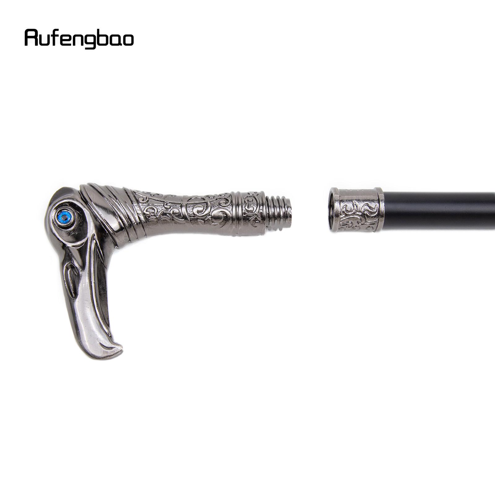 Eagle Head Luxury Walking Stick ตกแต่งเดิน Cane Elegant แฟชั่น Cane คอสเพลย์โลหะผสม Crosier Vintage Walking Stick 93 ซม