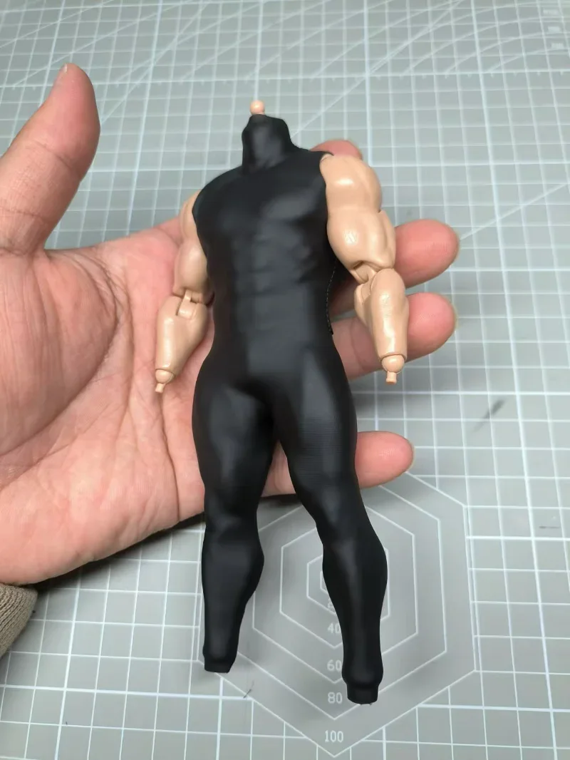 1/12 Scale Black Jumpsuit Model for 6'' Adam01 mufftoys