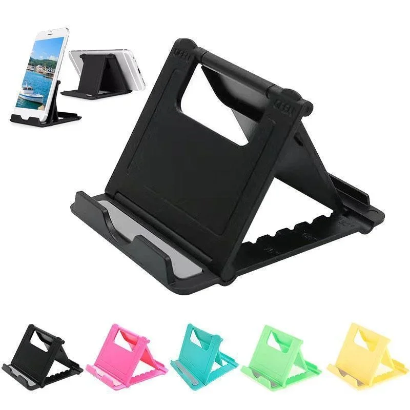 1pc Mini Desktop Lazy Person's Foldable Stand For Mobile Phone And Tablet, Portable And Adjustable