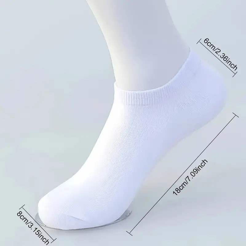 5/10 Paar Herren-Bootssocken, Business, Sport, Schweißabsorption, reif, Sommer, Herbst, einfarbig, kein Pilling, vielseitige Söckchen