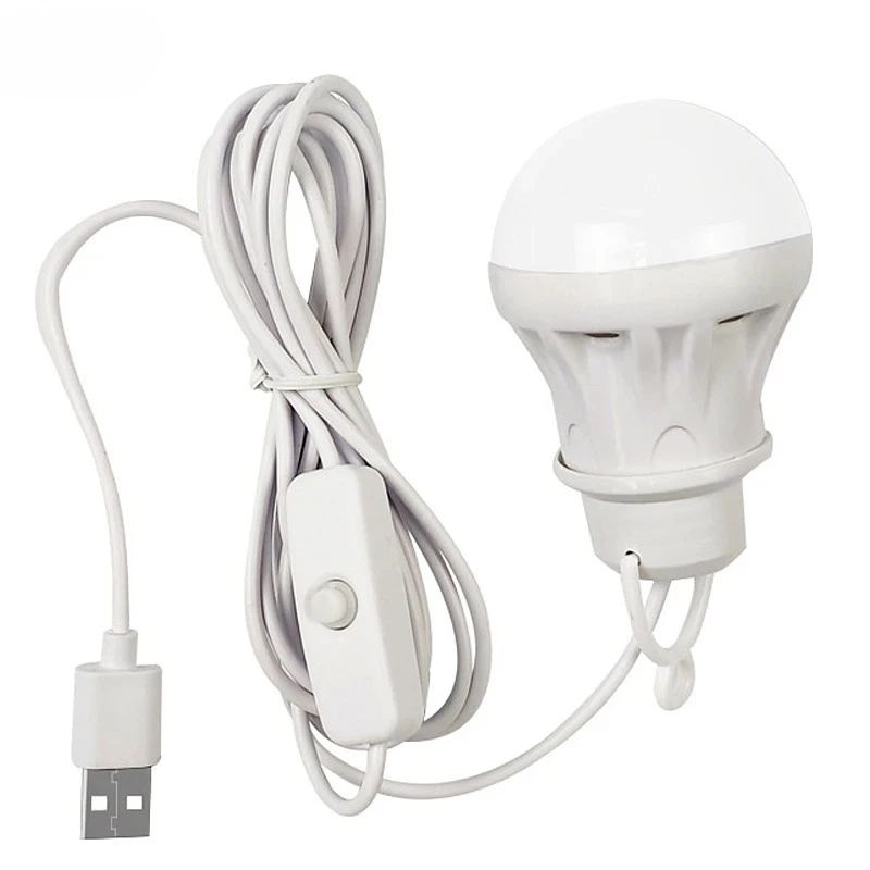 Linterna Led DC5V, lámpara de luz para campamento, bombilla de emergencia Usb, lámpara colgante para tienda de campaña para trabajo, barbacoa, pesca, reparación, equipo de Camping para exteriores