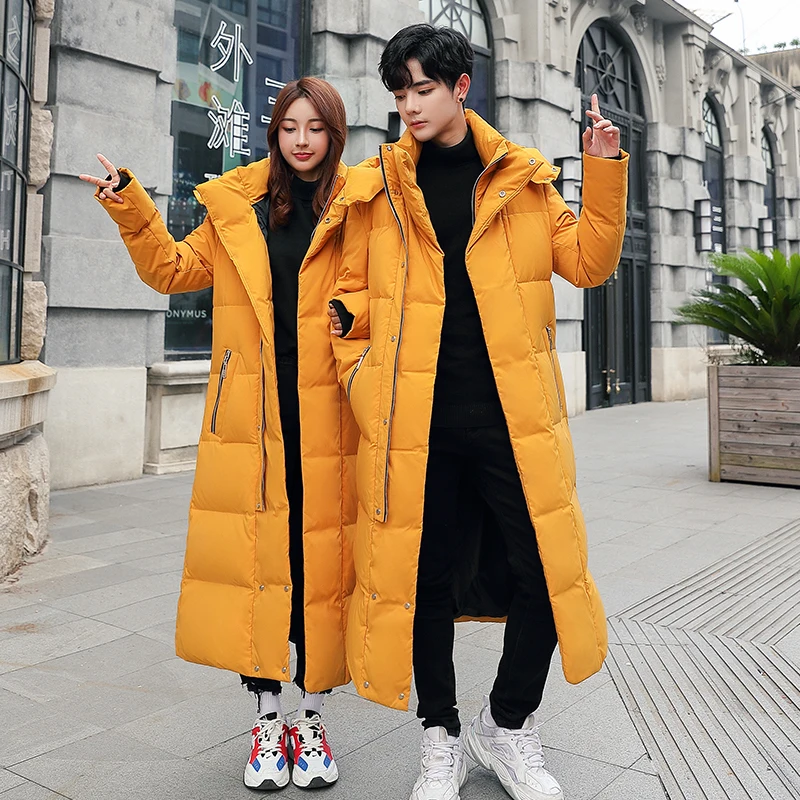 2023 novo coed inverno resistente ao frio jaqueta-30 de alta qualidade das mulheres dos homens x-long (inverno) marca de moda quente parkas vermelhas S-5XL