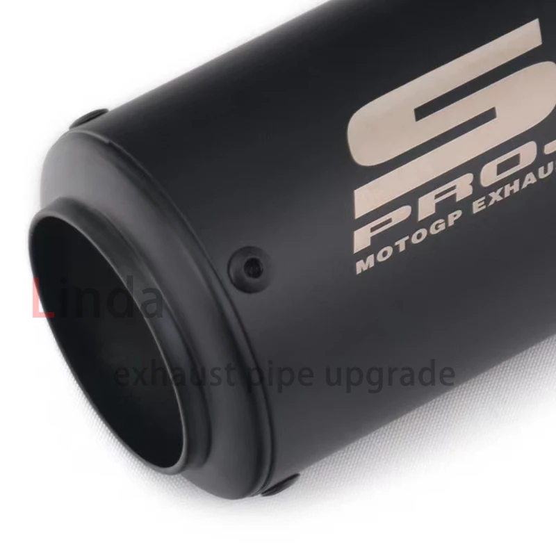 51mm/60mm Db Killer Motorcycle Exhaust Pipe GP Project Exhaust Pipe with Silencer for Kawasaki Z900 Z800 Er6n Sv650 R1 R3 MT03