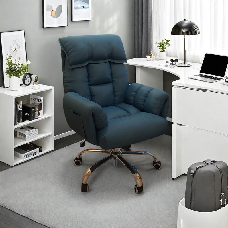 Computerstoel, fauteuil, lui huis, zittende studeerstoel, ergonomische stoel, rugleuning, verstelbare bureaustoel