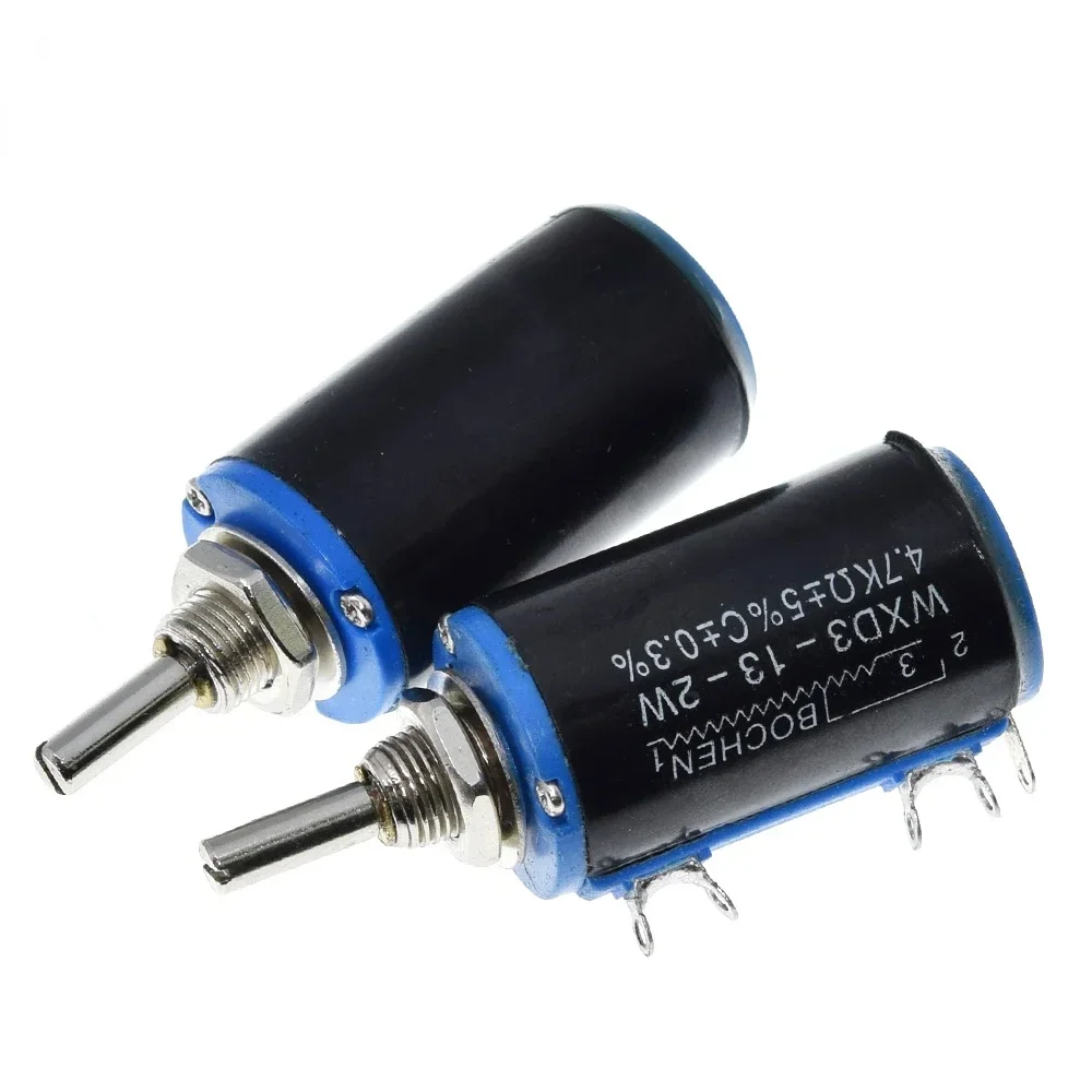 WXD3-13-2W 10K 100/220/470/680 Ohm WXD3-13 2W Wirewound Multi-Turn Potentiometer 1K 2.2K 4.7K 5.6K 6.8K 47K 100K Rotary Switch