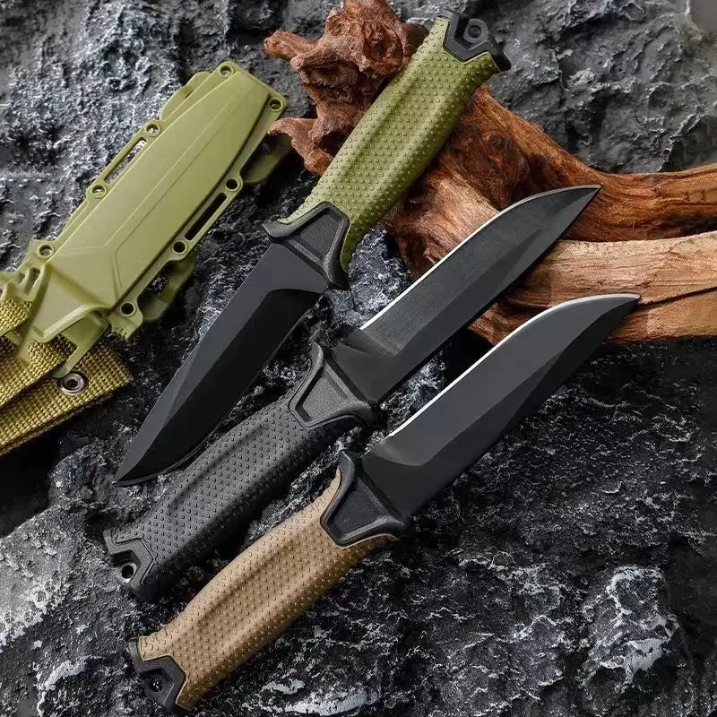 Coltello da sopravvivenza all'aperto in acciaio inossidabile 2024 Coltello da tasca da campeggio portatile Coltelli tattici militari