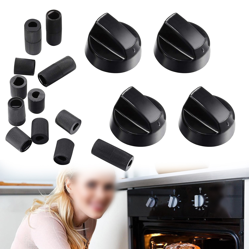 Control Knobs With Adapters Versatile Control Knobs Set Knobs & 12 PCS Adapters For Stoves & Ovens Control Knob