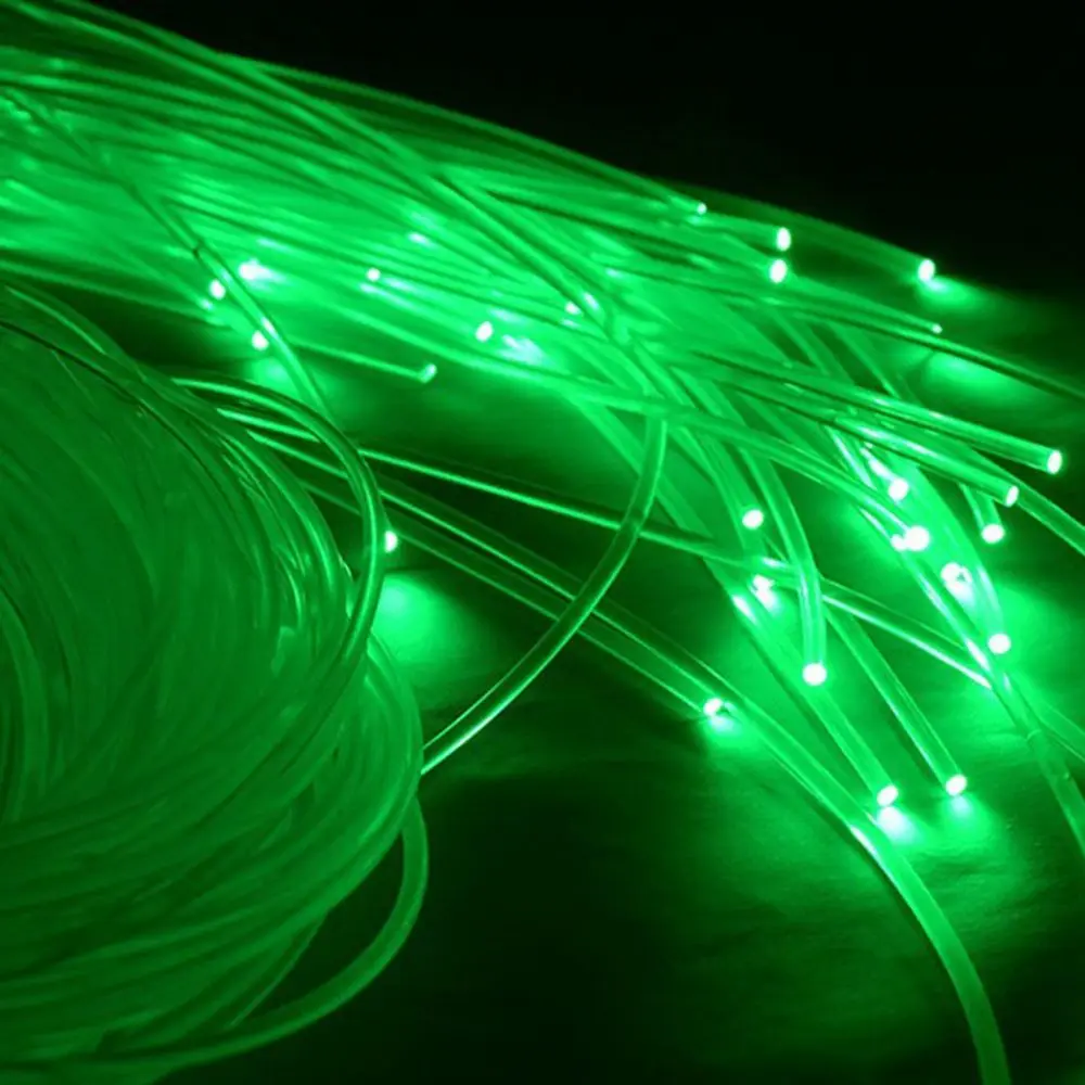 50M x 0.75mm/1.0mm PMMA สายเคเบิลใยแก้วนำแสง LED แสงใส DIY สำหรับไฟ LED เครื่องยนต์ท้องฟ้าตกแต่งงานปาร์ตี้