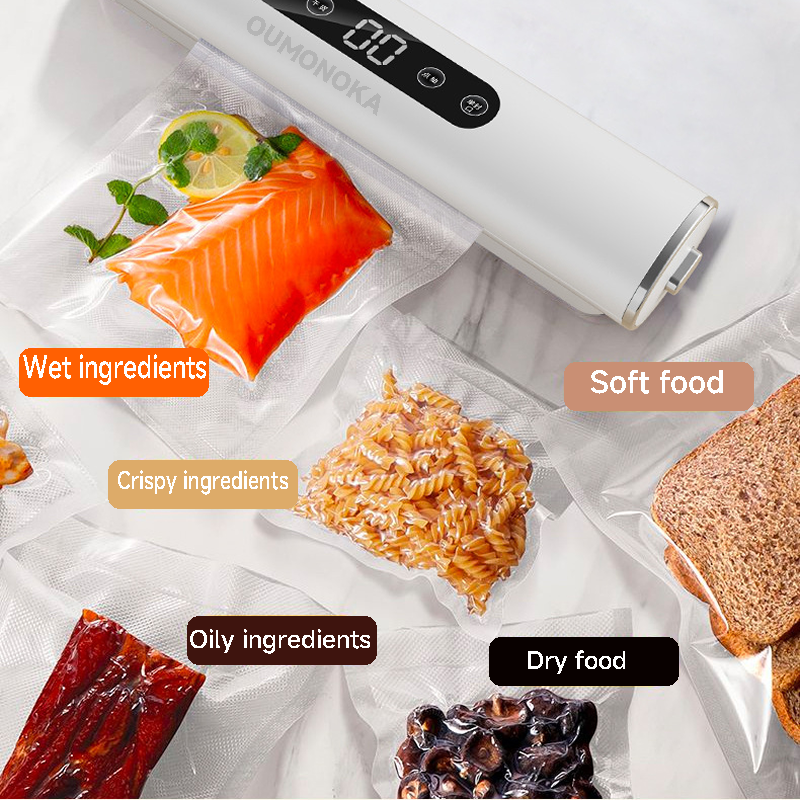 Professional  Vacuum Sealer for Food Vacuumor for Products Kitchen Sealing Machine Cuisine Packaging Plastic Bag Sealant