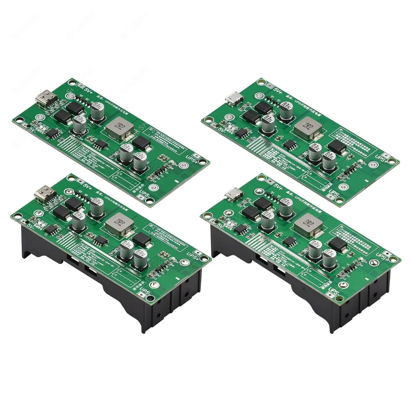 Módulo de cargador de batería de litio tipo C 15W 3A 18650 DC-DC elevador carga rápida UPS fuente de alimentación/convertidor 5V 9V 12V