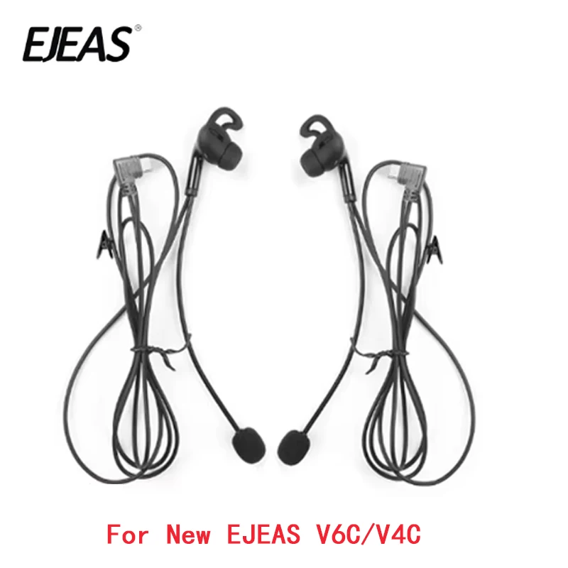1 Uds EJEAS Original tipo C auriculares intrauditivos de árbitro HIFI para EJEAS V6C pro/V4C plus casco de motocicleta intercomunicador brazalete opcional
