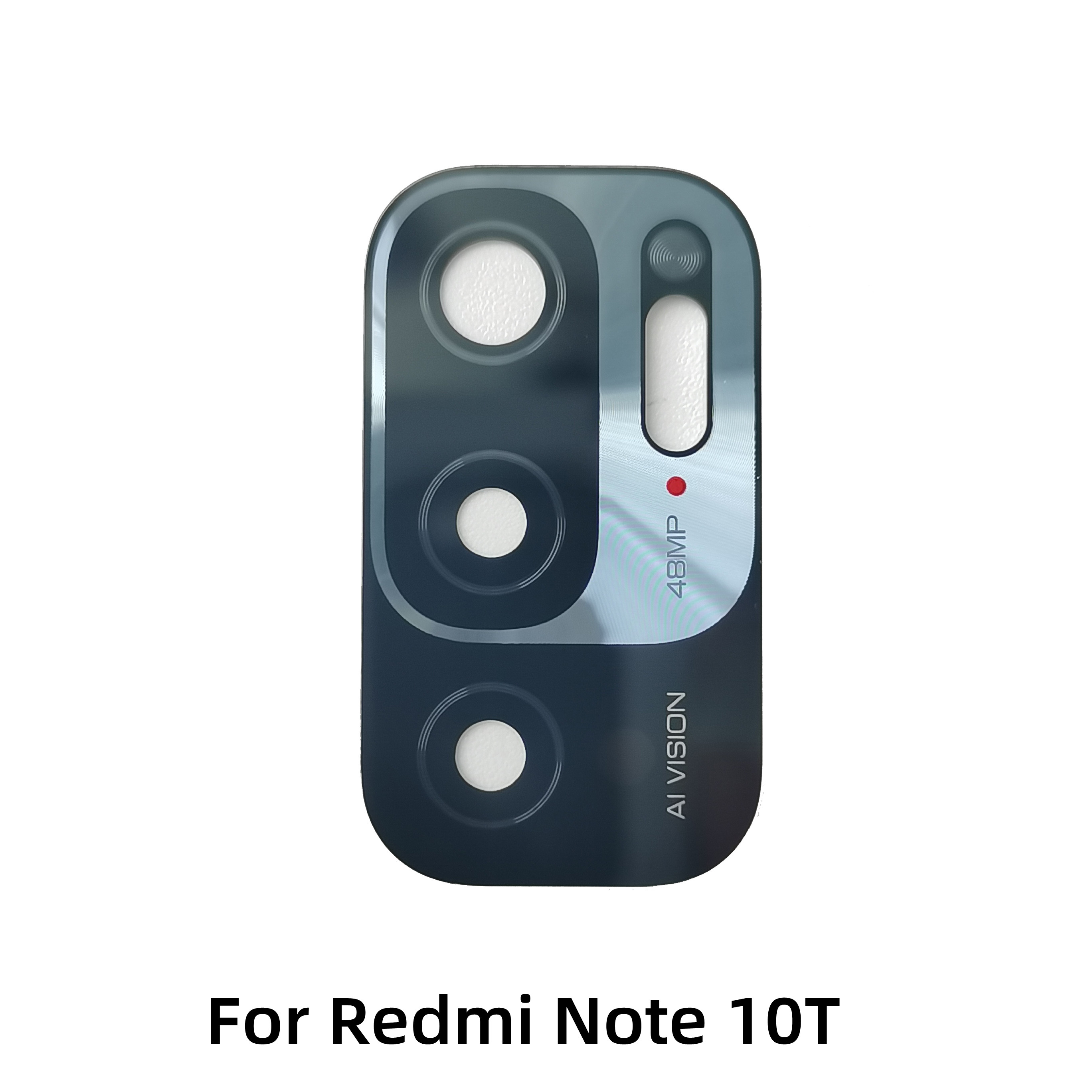 เลนส์กล้องด้านหลังสําหรับ Xiaomi Redmi หมายเหตุ 10 , 10S, 10 Pro , 10 Pro Max, 10T , 10 5G ฝาครอบกระจกกล้องหลักพร้อมสติกเกอร์