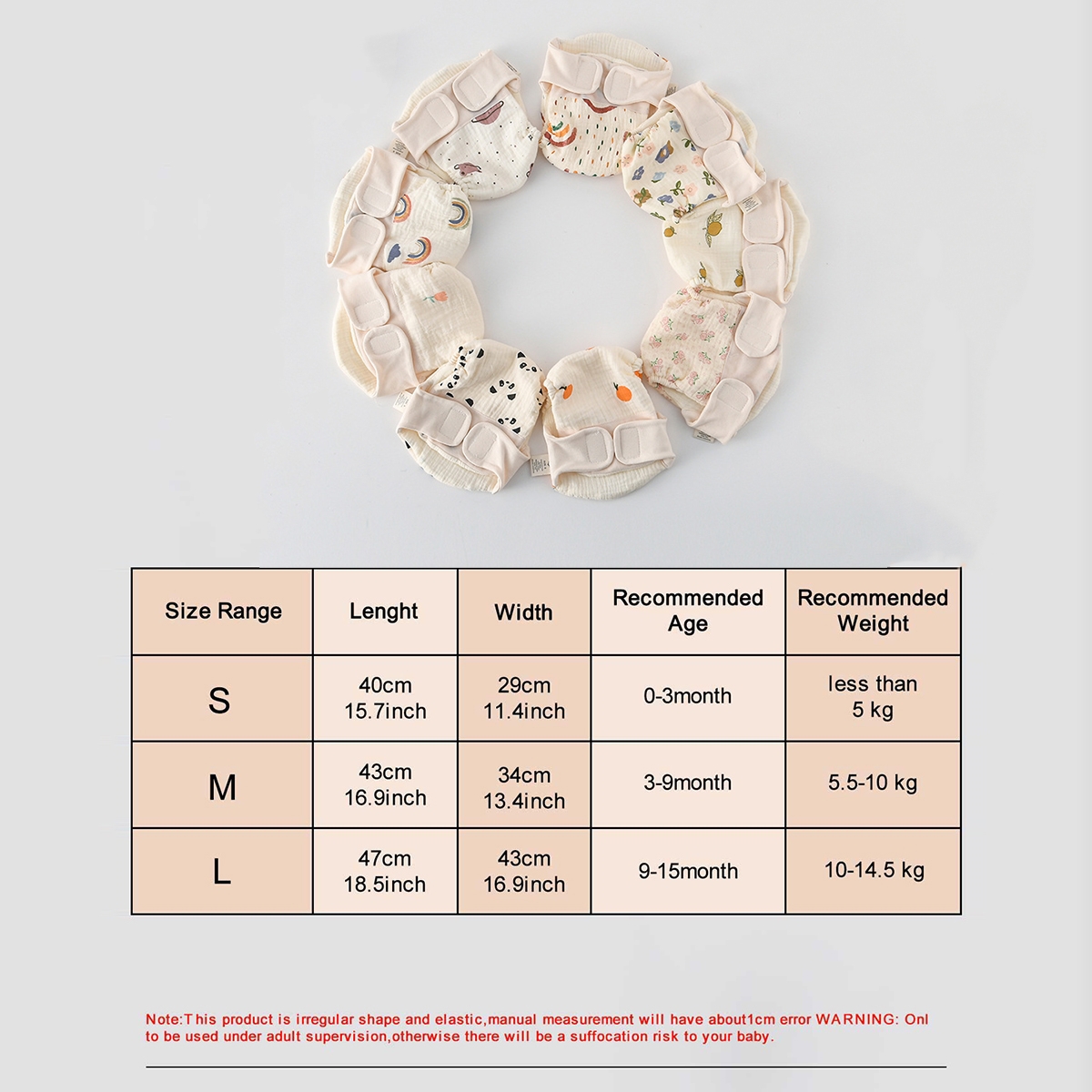 ฤดูร้อนใหม่ผ้าฝ้ายเด็กReusableเทปผ้าอ้อมการ์ตูนเด็กกางเกงทารกกางเกงขาสั้นNappiesกางเกงเปลี่ยนชุดชั้นในผ้า