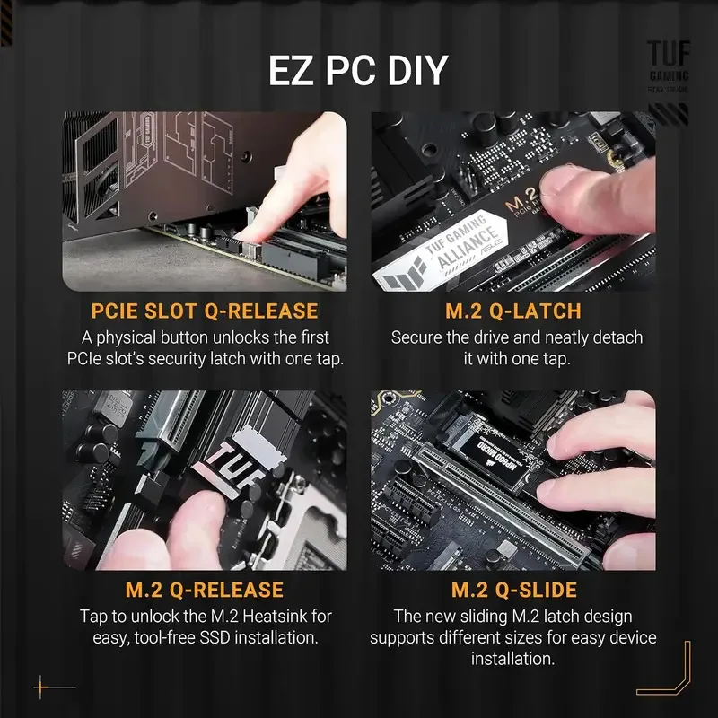 TUF Gaming Z890-PLUS WiFi Intel Core Ultra Series 2 Ready Advanced AI PC-Ready DDR5 LGA 1851 ATX Motherboard for Desktop New