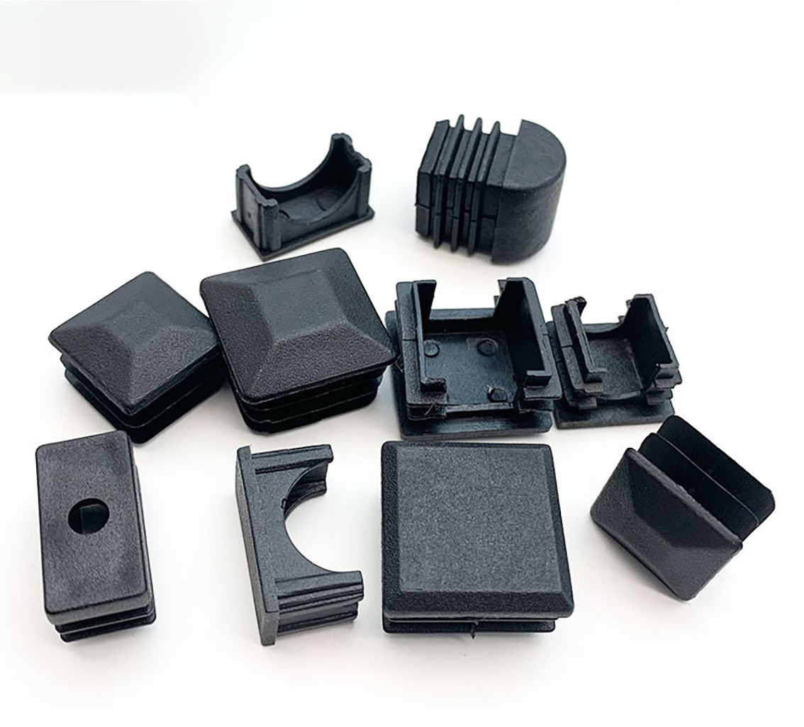 4 ชิ้นพลาสติกฟุตแผ่นปลั๊ก 13*25 มิลลิเมตร - 60*60 มิลลิเมตรลื่นป้องกันปะเก็นครอบคลุมหมวกสําหรับท่อเก้าอี้เฟอร์นิเจอร์