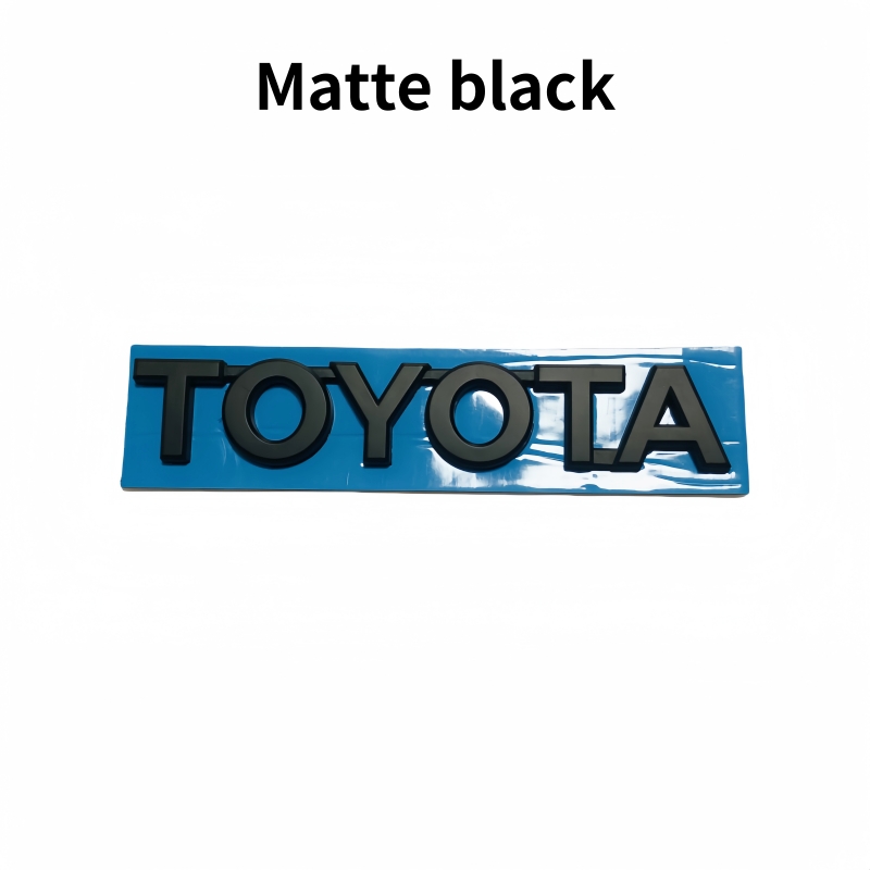 3D negro plata coche maletero cola pegatina emblema insignia calcomanías decoración para Toyota Corolla Camry Yaris Chr Auris RAV4 hilux logo
