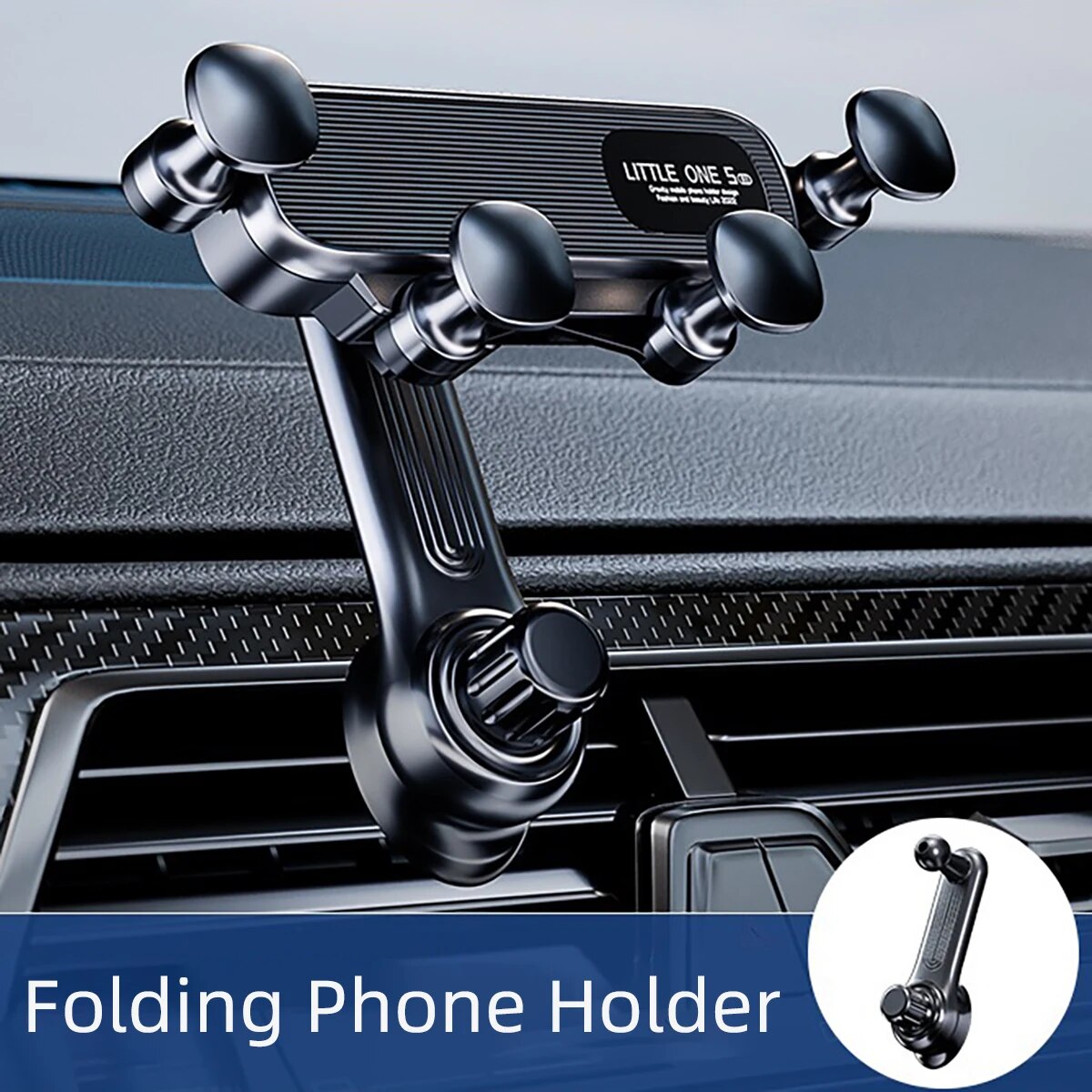 Neueste Schwerkraft Autotelefon halter Entlüftung sclip Navigations ständer 360-Grad-Drehung Luft auslass Smartphone-Unterstützung für 3, 5-7 Zoll