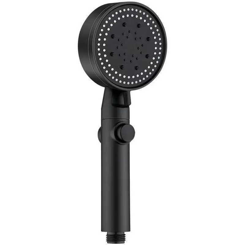 Multifunctional booster shower head with 5 modes, adjustable large water shower, water-saving nozzle with one-touch water stop