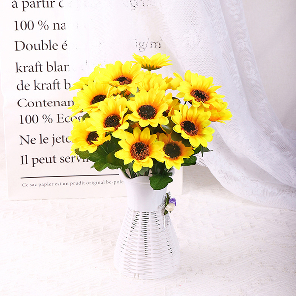 1PC Sunflower 7-Head Artificial Sunflower Bouquet, Bouquet, Wedding Home Decoration And Artificial Flowers