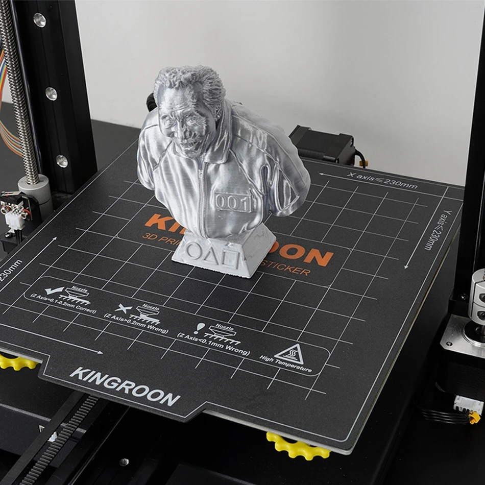 KINGROON 柔軟な磁気ヒートベッド 180 × 180/235 × 235 ミリメートル 3D プリンタホットベッドシート A + B ソフトマグネットビルドプレート KP3S KP5L エンダー 3
