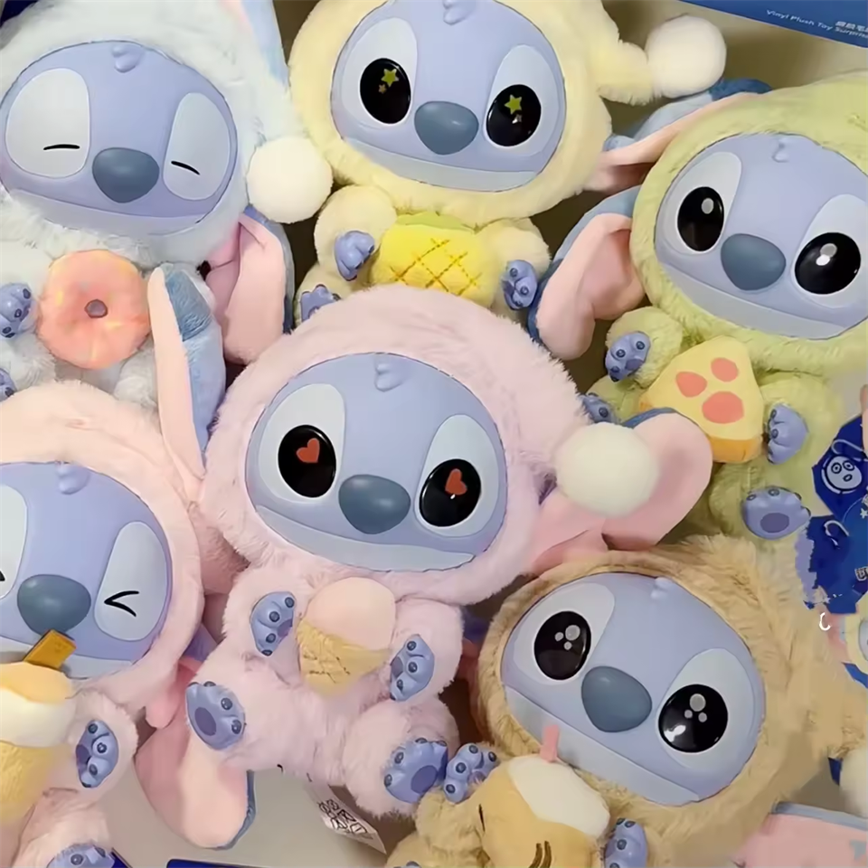 2025 caliente nuevo Miniso Stitch comer algo antes del sueño serie vinilo caja ciega bolsa colgante Linda muñeca caja misteriosa juguete regalos para adultos