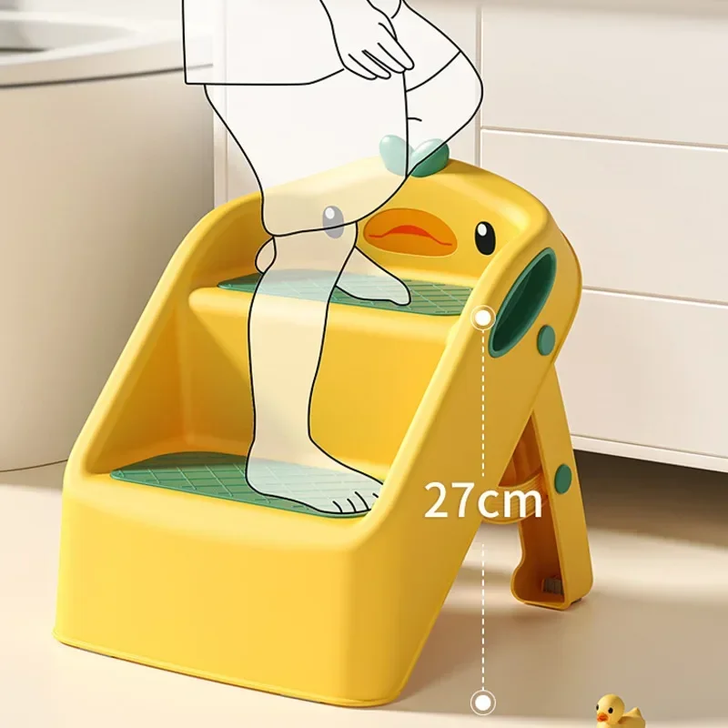 Sgabello pieghevole alto per bambini scala antiscivolo per accessori per wc da bagno per bambini per la sicurezza e l'allenamento dell'indipendenza