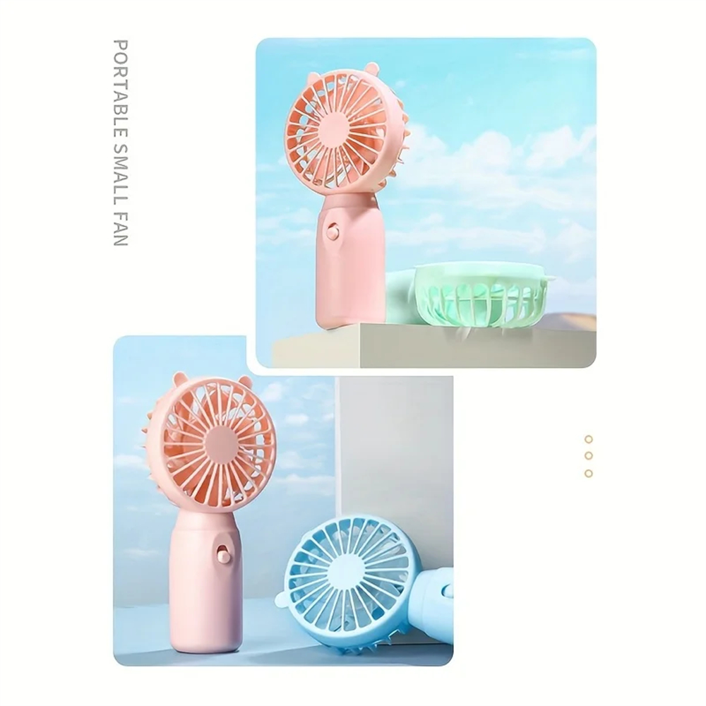 Handheld Fan Mini Cooling Fan Creative Battery Version Mute Cooler Outdoor Office Dormitory Cooling Device Battery Not Inclued