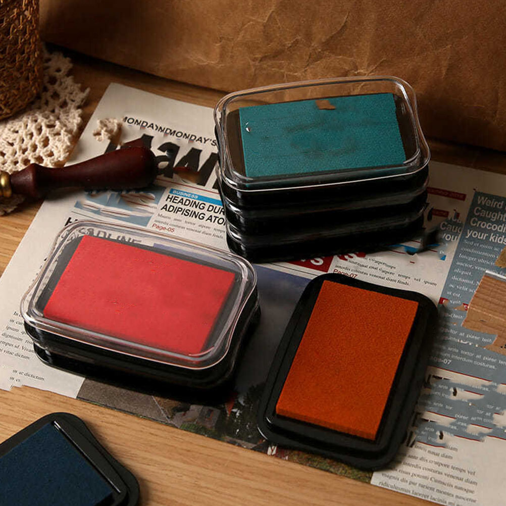 2 stücke Retro Pad Premium Schwamm Stempel Pads Für Diy Handwerk Sammelalben Gummi Holz Stoff Graffiti Finger Malerei