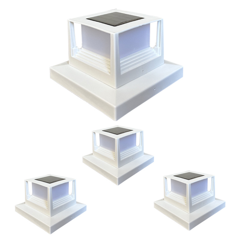 Luz solar do pilar, luzes dos tampões do poste, lâmpada impermeável do poste da cerca ao ar livre, para postes de madeira do jardim gramado acampamento verão deco