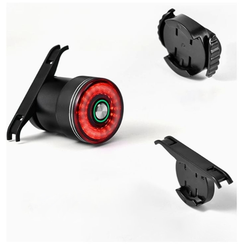 ABZW Brake Induction Bicycle Tail Light Bike Seatpost Saddle Rear Light Waterproof USB Charging Cycling Taillight