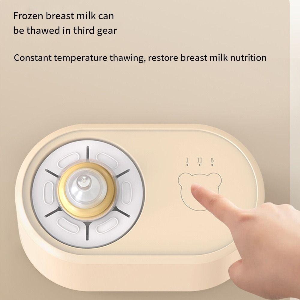Adjustable Milk Bottle Warmer 3 Modes Low Noise Electric Milk Blender Safe Heating Easy To Use Waterless Bottle Warmer Home Use