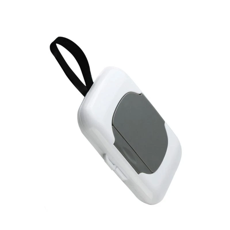 J15U Carrinhos bebê Pram Pendurado Recipiente lenços umedecidos para ambientes internos e externos Caixa lenços