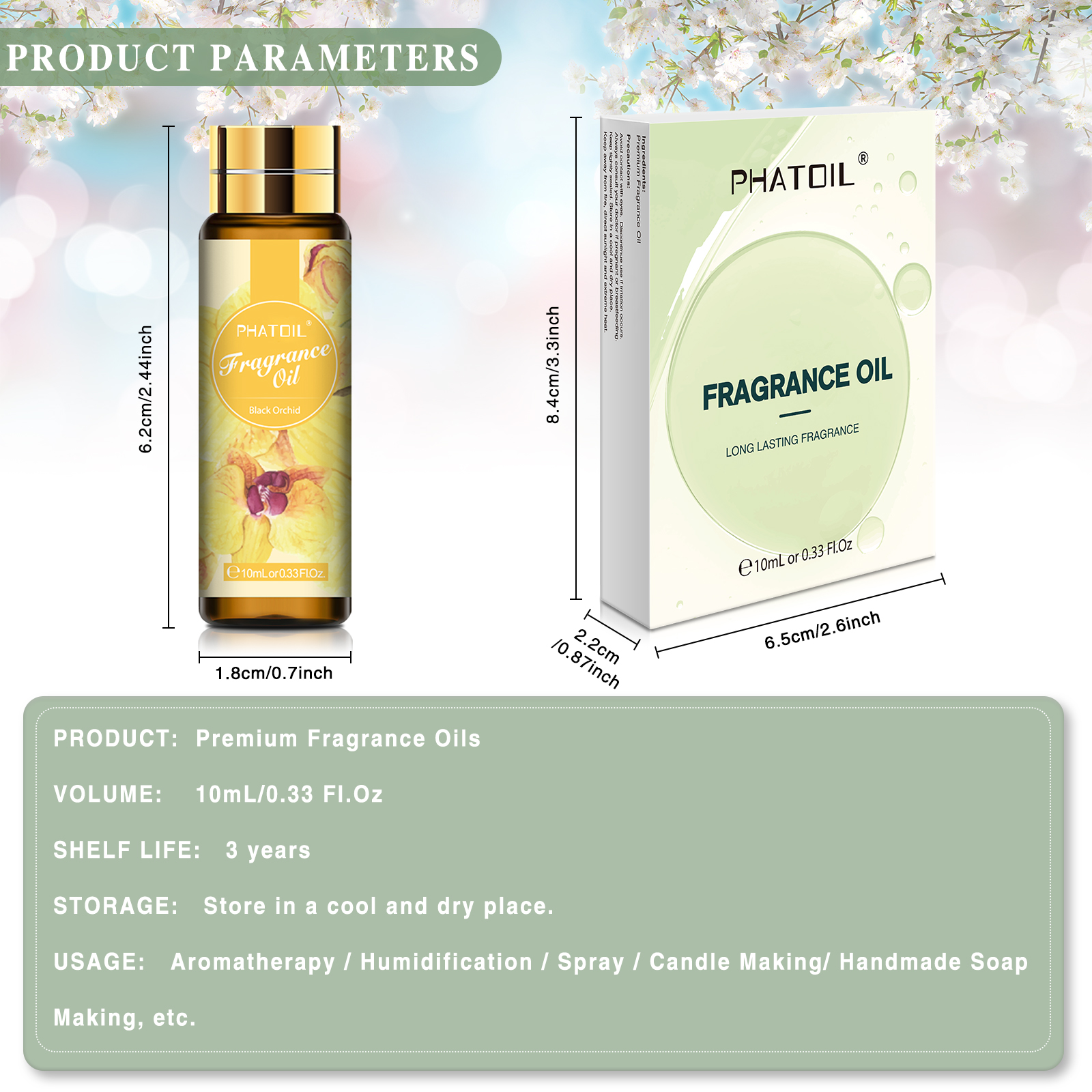 PHATOIL 10ml Olio profumato per candele profumate Creazione di sapone Diffusore Pesca Angelo Brisa di mare Cocco Vaniglia Gomma da masticare Fragola