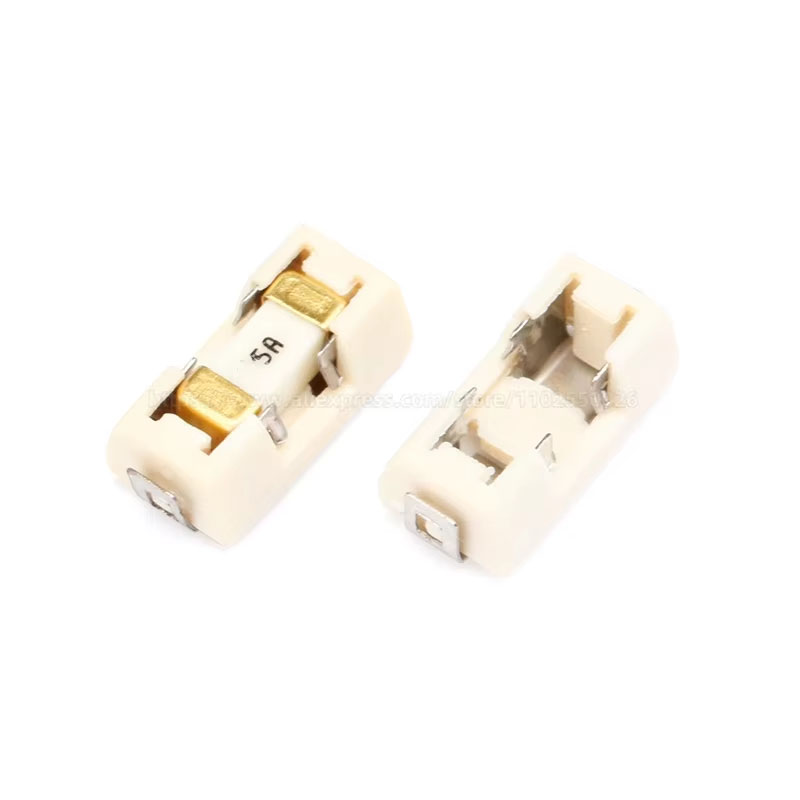 10 peças 1808 0451 125v smd fusível de sopro rápido 0,25a 0,5a 0,75a 1a 2a 3a 4a 5a 6.3a 8a 10a 12a 15a 500ma 750ma suporte de fusível ultra-rípido