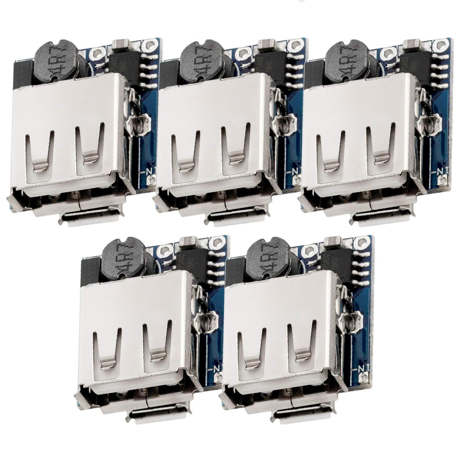โมดูล5 x แบตสำรองเครื่องควบคุมการชาร์จ TP5400การเชื่อมต่อ Micro-USB และ USB