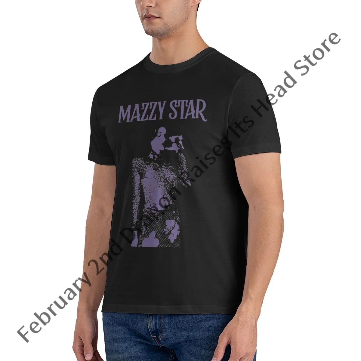 Mazzy Star Band Kaus Lucu Kaus Leher Bulat Gambar Cetak Pria Kaus Katun Jalanan