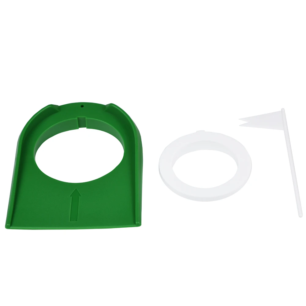 Entrenador de Golf para interiores con agujero, Putter de bandera, ayuda de práctica verde, ayuda para entrenamiento al aire libre en casa, agujero ajustable