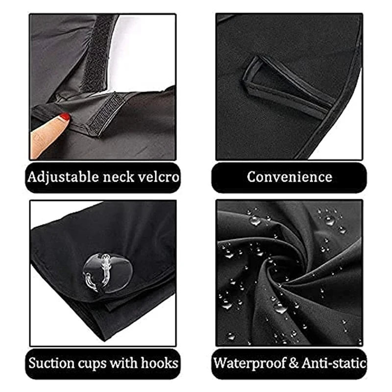 Men's Shave Beard Collector Non-Stick Beard Shaving Cape With Strong Suction Cup Men Gift Beard Gathering Cloth Bib Apron