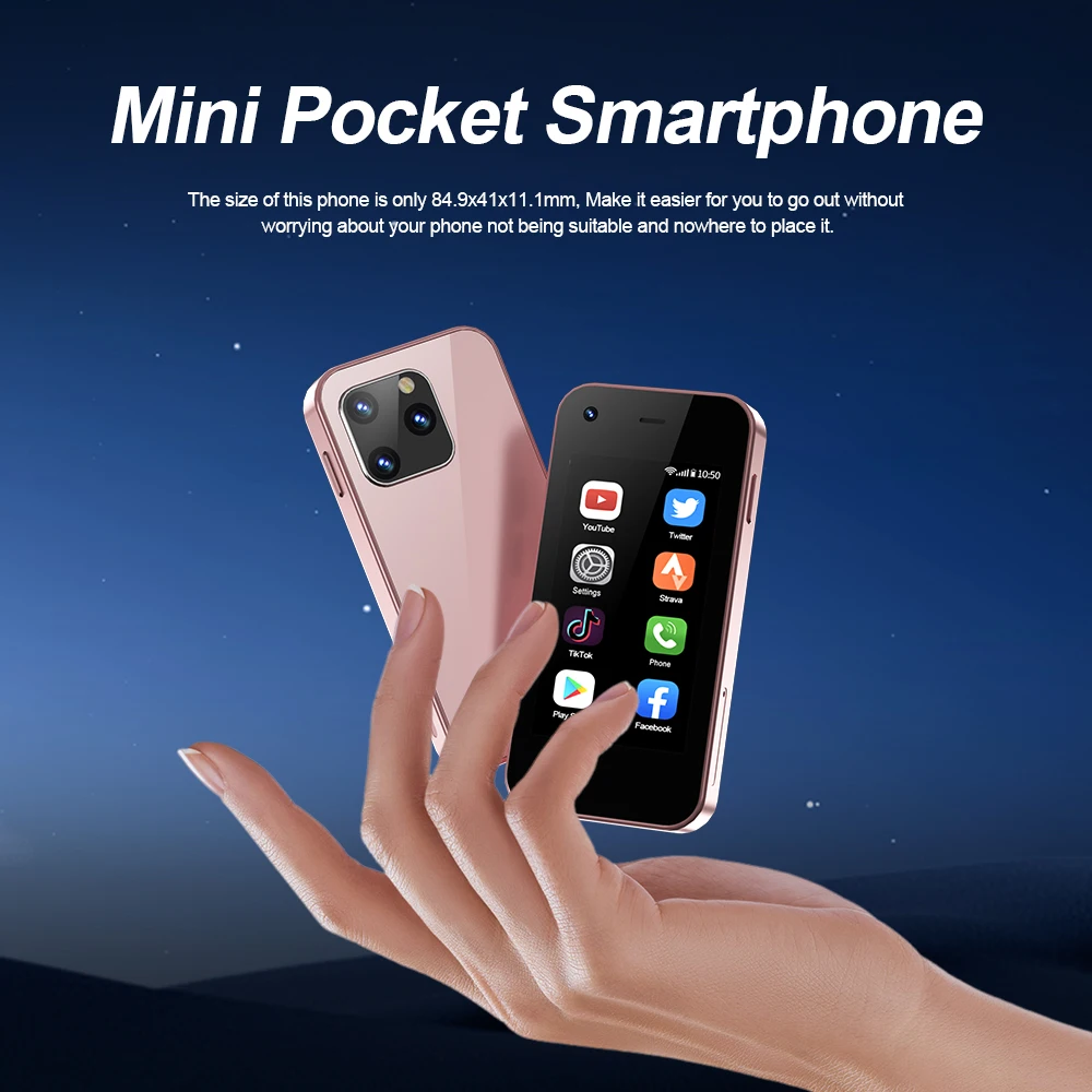 SERVO KING5000 มินิสมาร์ทโฟน 3G เครือข่าย Dual Nano SIM ระบบ Android 9.0 16GB ROM 2.5 ''หน้าจอ Play Store กระเป๋าสมาร์ทโฟน
