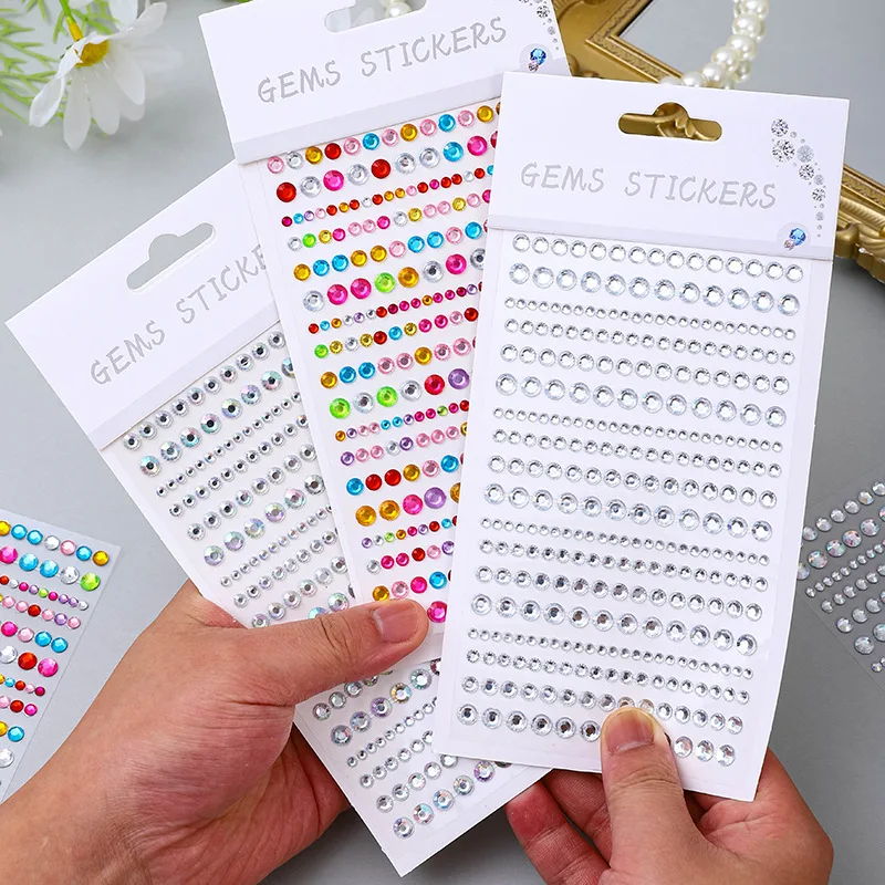 Musik Festival Party Gesicht Schmuck Dekoration Strass Kristall Kinder Spielzeug DIY Diamant Aufkleber Augen Make-Up Selbst-klebe Nagel sti