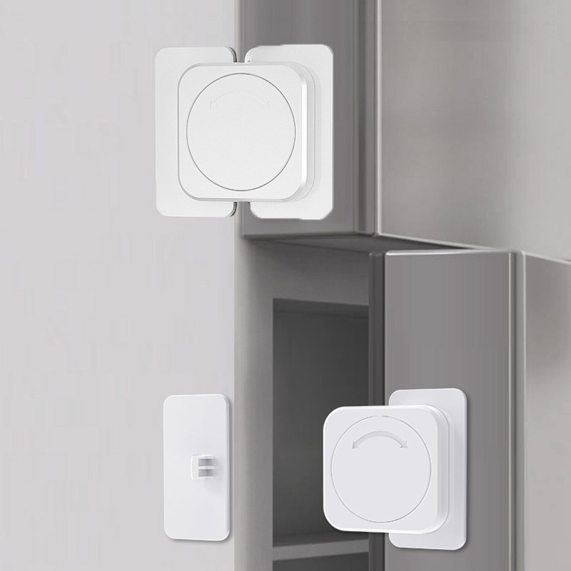 เด็กล็อคความปลอดภัยประตูตู้เย็นล็อค Multi-Function Baby Anti-Pinching มือบ้านประตูตู้ลิ้นชัก Security Protector
