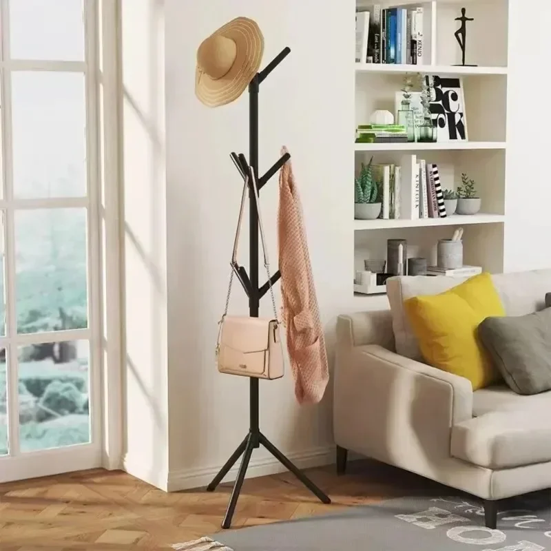 Floor-to-Ceiling Clothes Rack Minimalist Design for Bedroom & Rental Spaces Versatile Coat Hanger & Drying Rack