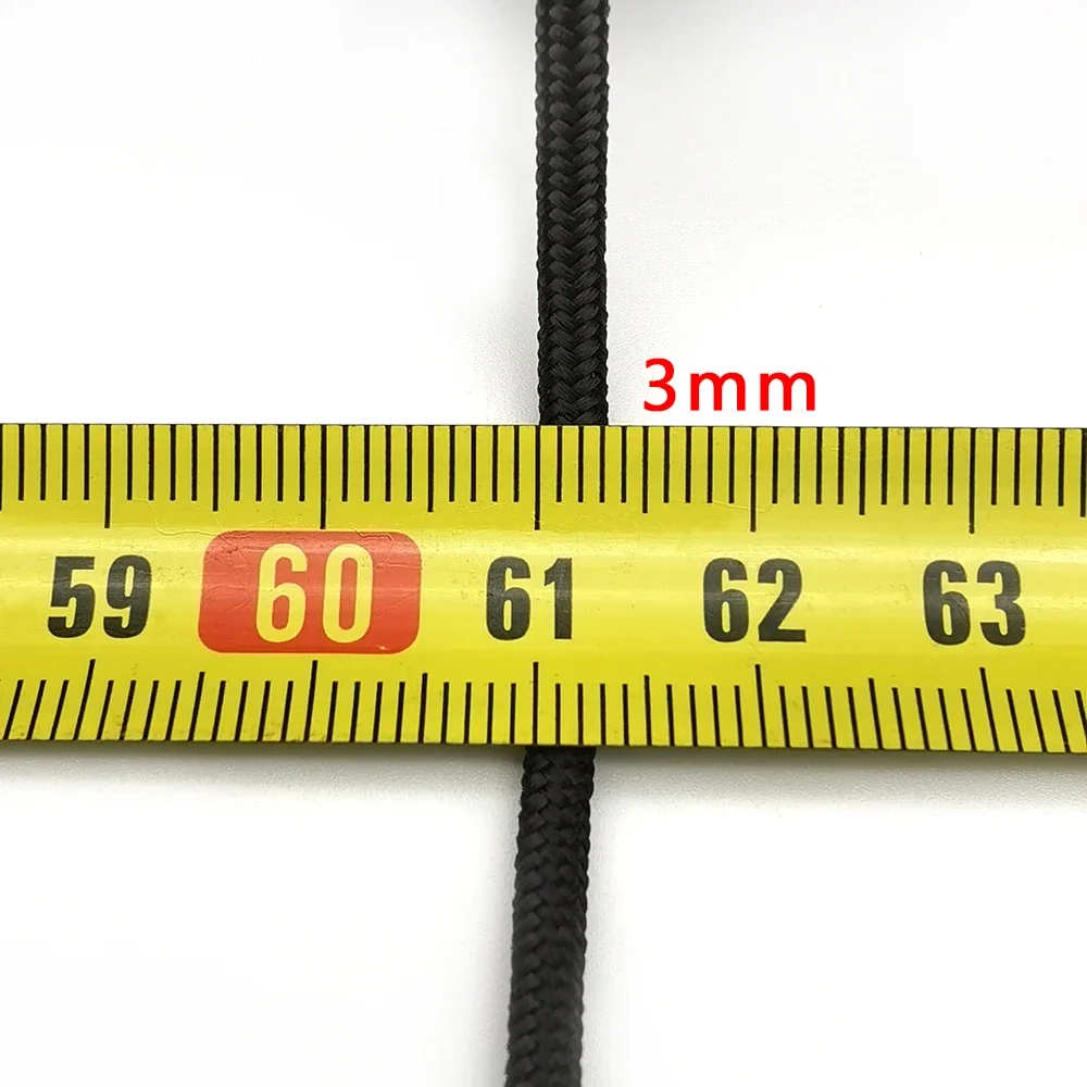 3mm paracord cordão corda pára-quedas caminhadas acampamento varal tático pulseira acessório um núcleo 100ft 328ft