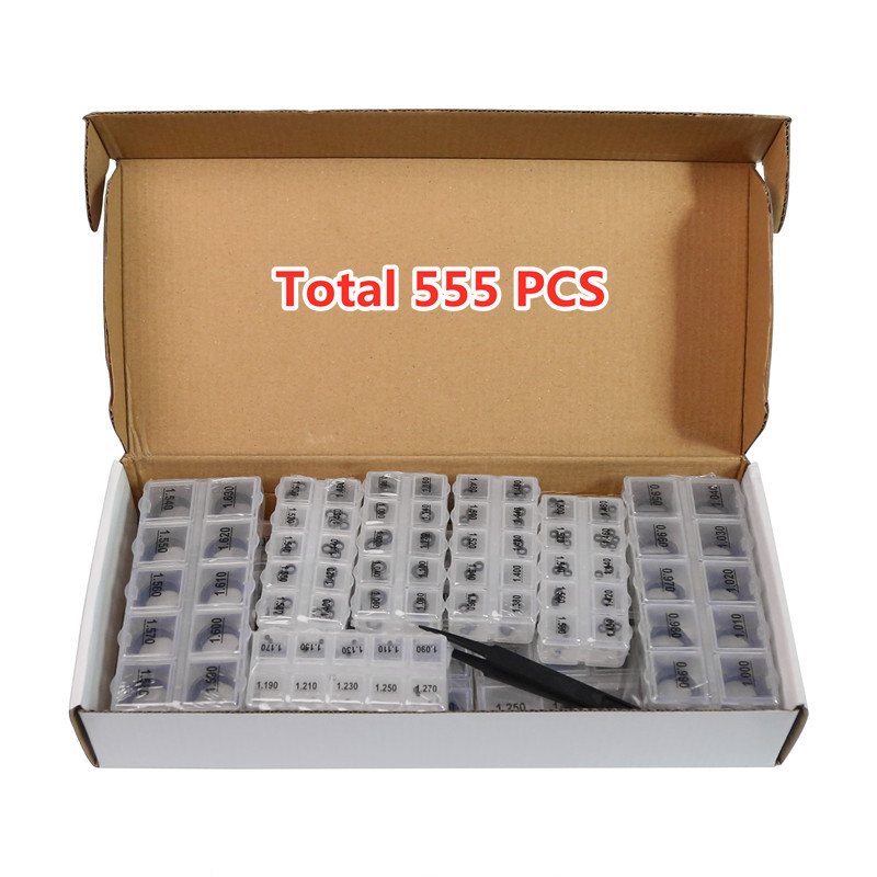 新! 555 個コモンレールインジェクター修理調整ワッシャーシム Bo-sch デンソー、B11、B12、B13、B14、B16、B22、B25、B26、B27.B31、B48 用