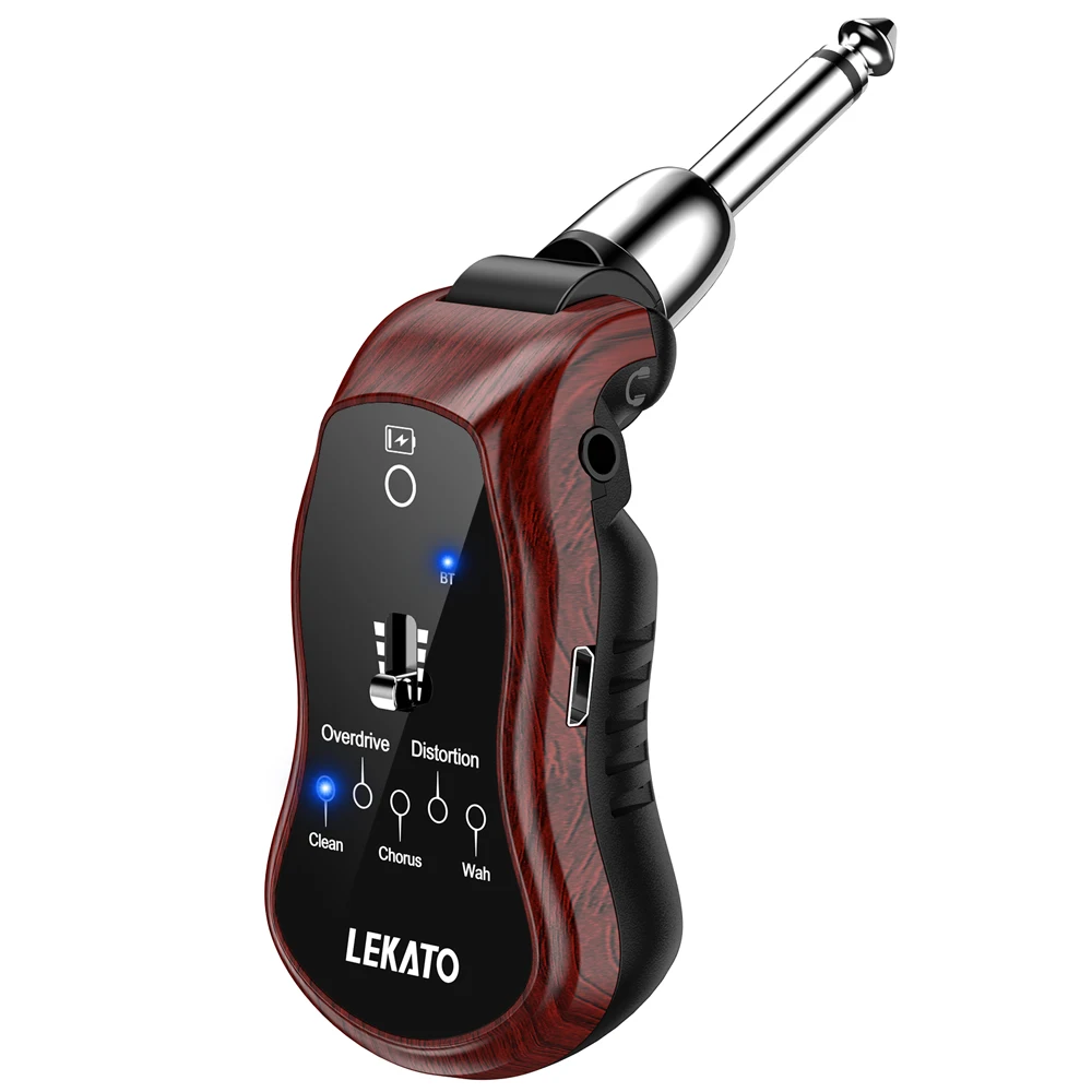 B6 Effector Bluetooth Sạc Đàn Guitar Điện Tai Nghe Mini Khuếch Đại Guitar Thực Hành Tác Động Tổng Hợp Với 5 Tác Dụng