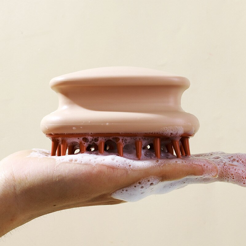 Silikonowa szczotka do mycia włosów Szczotka do masażu Narzędzie do mycia włosów dla dorosłych Szampon Grzebień Szczotka do główki Drapak do skóry głowy Szczotka do szamponu