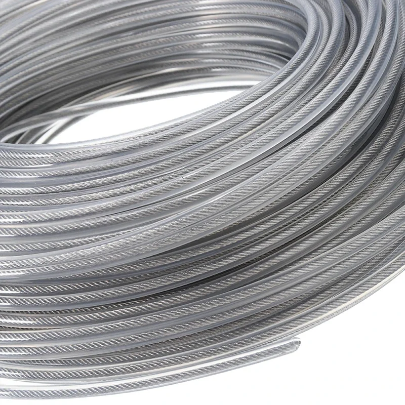 5/10/15m * 2mm/2.4mm/2.7mm/3mm Filo di Acciaio Nylon Tagliaerba Linea Tosaerba Cavo Lungo Rotolo Rotondo sostituzione erba